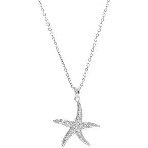 18K Gold Plated Starfish Necklace - Seashell Pendent Ocean Themed Necklace - Boho Summer Beach Jewelry