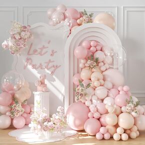 Dusty Blue Balloon Arch Kit, 126 Pcs Blue and White Balloon Garland Kit Include Light Blue Macaron Blue Sand White Balloons for Birthday Baby Shower Wedding Bridal Gender Reveal Decorations