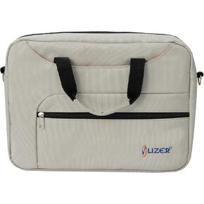 Lizer Laptop Bag, Laptop Sleeve Case 13 Inch, Messenger Shoulder Bag For Laptop or Tablet, Computer Bag, 11-13 Inch Laptop Tablet Compatible Case, Sleek, Durable & Water-Repellent Fabric (Beige)