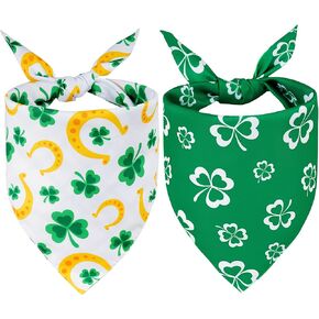 hoyuwak Easter Dog Bandana, 2Pcs Easter Egg Rabbit Carrot Plaid Pet Scarf Adjustable Triangle Puppy Scarves Reversible Colorful Bib for Small Medium Large Dogs Cats Gifts in Kuwait