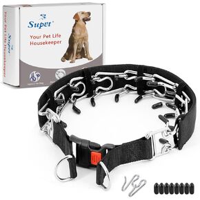 Supet Dog Training Collar with Quick Release Buckle, No Pull Dog Collar for Small Medium Large Dogs 0612, S( non stock )