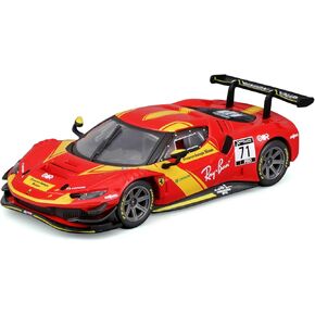 Bburago - 1/43 Ferrari Racing 296 GT3 2023 - New for 2024: Add to Your Collection The 1:43rd Scale Ferrari Signature Metal Car, capturing The Power and Elegance of The 2023 GT3