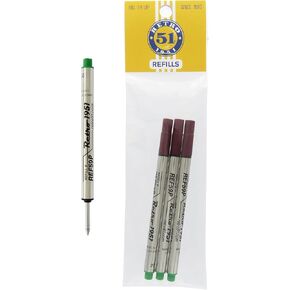 Tornado Rollerball Refills Green 3-Pack