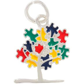 Unique Handmade Autism Awareness Charm - Ideal DIY Bracelet & Necklace Addition - Raise Awareness & Show Support - Ideal Gift for Autism Advocates