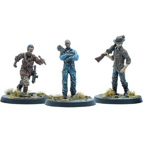Modiphius Entertainment: Fallout: Miniatures - Survivors: Foundation Authority - 3 RPG Miniatures, Wilds of Appalachia Wave, Unpainted Resin Figures