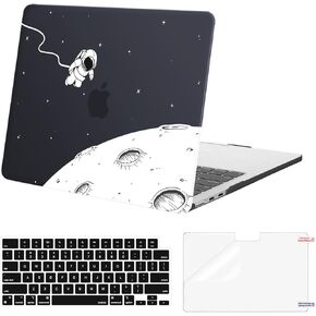 MOSISO Compatible with MacBook Air 13 inch Case 2025 2024 2023 2022 M3 A3113 M2 A2681, Protective Plastic Hard Shell Case&Keyboard Cover&Screen Protector for MacBook Air 13.6 inch Case, Astronaut