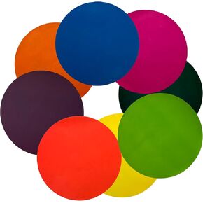 16 Pack Colorful Dry Erase Dots – 6 Inches Removable Vinyl Circles for Whiteboard, Wall, Tables – Perfect for School Classrooms, Teachers, and Students – Fun & Easy Reusable Writing Surfaces