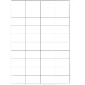 Removable Stickers Labels - Blank Printable Sticker fit for Laser Inkjet Printers White Labels for Food Cans Jars Containers Labels Freezer Storage Labels 480 Pieces