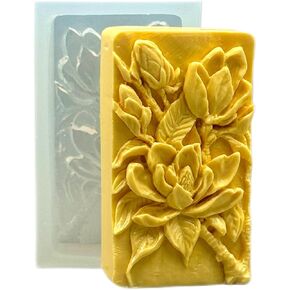 Magnolia Silicone Mold for SOAP Making, Candle, Resin and Other Crafts Flower
