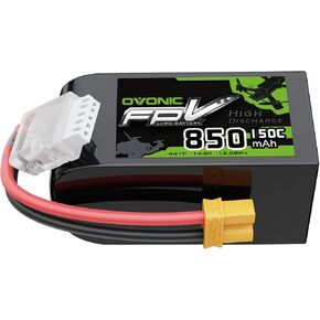 OVONIC 14.8V 150C 850mAh 4S Lipo Battery