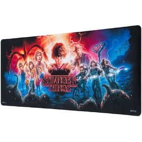 Stranger Things Mouse Pad Official Netflix - Desk Pad - 31.5" x 13.78" Non-Slip Rubber Base Mouse Pad, Gaming Mouse Pad, Keyboard Mouse Mat - Stranger Things Gifts
