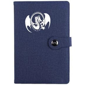 LiVash Dragon Lined Journal Notebook- Rule Lined Writing Paper, 236 Pages, 8.4 x 5.9 inches, for Travel Diary, School, Office &Home (Silver Dragon)