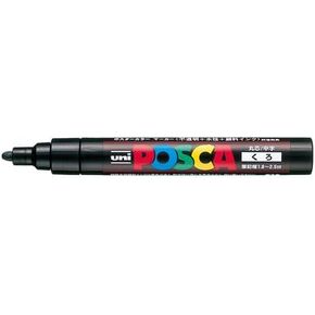 Mitsubishi Pencil Posca PC5M.24 Water-Based Pen, Medium Point, Round Core, Black