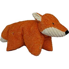 HuggleHounds Plush Dog Toys For Large Dogs & Aggressive Chewers - Squeaky Dog Toy - Soft Extra Durable Stuffed Pet Toy - Fluffy Knotless Puppy Toys - Best For All Breed | Squooshie Fox