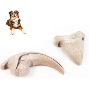 Hyper Pet Fossil Durable Dog Slow Feeder, Chew Toy, Interactive Toys (Bacon Flavored Long Lasting Durable Dog Chew Toy for Aggressive Chewers) Claw + Tooth-2 PK - for All Breeds