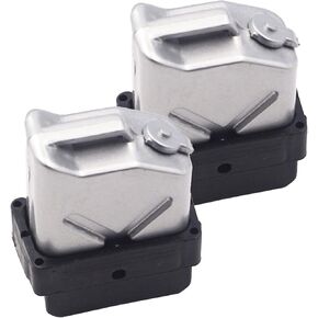 ShareGoo 2PCS Plastic Mini Fuel Tank RC Crawler Decoration Accessories Compatible with Axial SCX10 CC01 RC4WD D90 1/10 RC Crawler Truck Car (Gray)