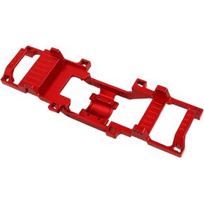 Metal Alloy One-Body Chassis Rails Empty Frame for FMS 1/24 Power Wagon FCX24 RC Car Upgraded Modification Parts (red)