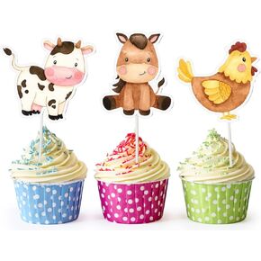 10 Pcs Pig Cupcake Toppers - Adorable Piggy Cake Decorations for Oink-tastic Celebrations!
