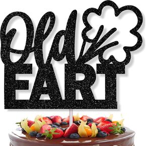 Old Fart Cake Topper – Funny Birthday Party Decoration for Men, Perfect for Any Occasion, Celebrations, and Themed Parties! Unique and Humorous Cake Decoration for Birthdays or Special Events. (black)