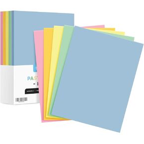 Pastel Color Paper, 8.5 x 11" Multi-Color Bulk Paper for Spring & Easter Greetings, Art & Crafts, Invitations | Regular 20lb Bond | 80 Blue, 80 Pink, 80 Green, 80 Canary, 80 Goldenrod (400 Total)…