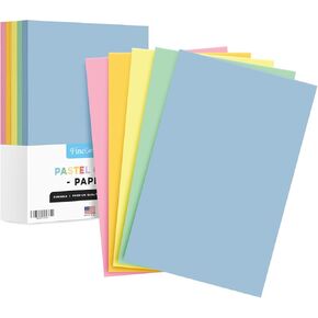 Pastel Color Paper, 8.5 x 11" Multi-Color Bulk Paper for Spring & Easter Greetings, Art & Crafts, Invitations | Regular 20lb Bond | 80 Blue, 80 Pink, 80 Green, 80 Canary, 80 Goldenrod (400 Total)…
