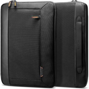 Spigen Klasden KD100 Protective Laptop Sleeve Pouch Compatible with New 15 inch MacBook Air M3 (2024) / 16 inch MacBook Pro M3 Pro/M3 Max 2023 and 16 inch MacBook Pro M2/M1/Pro/Max 2023-2019 - Black