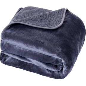 Waterproof Pet Dog Blankets, Pattern Printing Super Soft Warm Fluffy Facecloth Sofa Car Bed Protector, Urine Proof Washable Outdoor Pet Blanket for Puppy Large Dogs & Cats(Grey&White 50 * 60)
