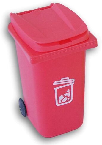 Mini Curbside Recycle Can Pencil Cup Holder - 5.5 Inches Tall (Red) in Kuwait