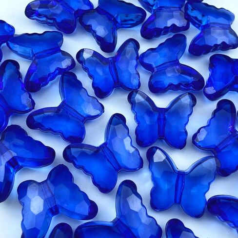 200pcs 12x15mm حبات الفراشة الاكريليك متنوعة من الخرزات الفواصل الصافية الفراشة على شكل فراشة مع ثقب لاتفاق سوار قلادة حبل المجوهر in Kuwait