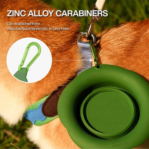 Silicone Collapsible Dog Bowls, Free Dishwasher Safe, Portable Foldable Expandable Travel Bowl, Food Water Feeding Cup Dish for Dogs Cats (Pink, M) in Saudi Arabia