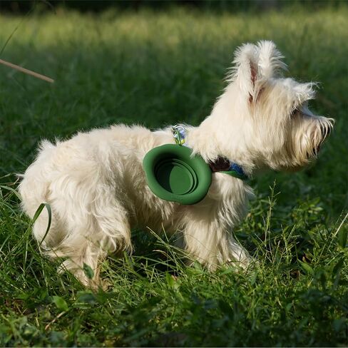 Silicone Collapsible Dog Bowls, Free Dishwasher Safe, Portable Foldable Expandable Travel Bowl, Food Water Feeding Cup Dish for Dogs Cats (Pink, M) in Saudi Arabia
