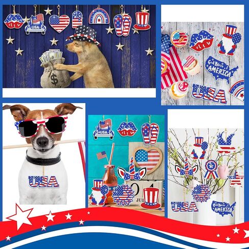 Estune 15 Pcs 4th of July Decoration Patriotic Diamond Painting Keychains Memorial Day Diamond Art Red Blue White Key Ring Labor Day DIY Ornament for Independence Day Party Supplies (Patriotic Style) in Kuwait