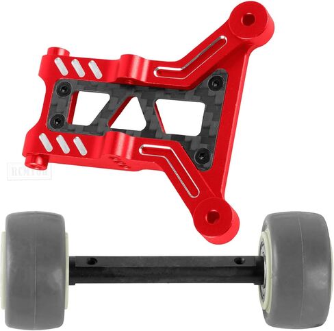 Aluminum Wheelie Bar Upgrades Part for Arrma 1/8 Typhon 6S BLX,Outcast 6S BLX,Kraton 6S BLX,Talion 6S BLX,Notorious 6S BLX,Red in Kuwait