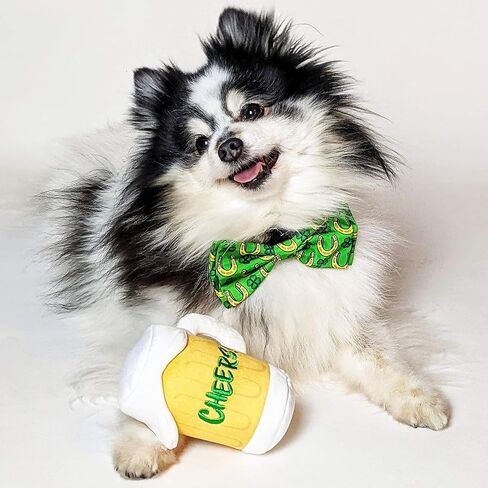 Huxley & Kent Bow Tie for Pets | Lucky Charm (Large) | St. Patricks Day Bow Tie Collar Attachment | Fun Bow Ties for Dogs & Cats | Cute, Comfortable, and Durable | H&K Bow Tie in Saudi Arabia