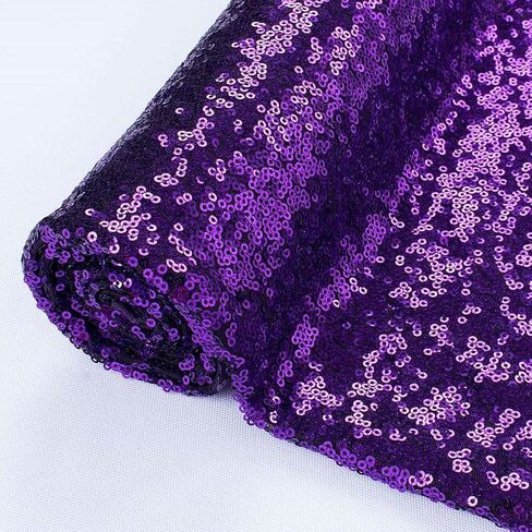 Pardecor Sequin Fabric by The Yard Glitter Fabric 1 Yard Little Mermaid Fabric Mesh Fabric Sequence Fabric Linen Material Fabric for Sewing Sparkle Cloth Fabric (1 Yard, Lavender) in Saudi Arabia