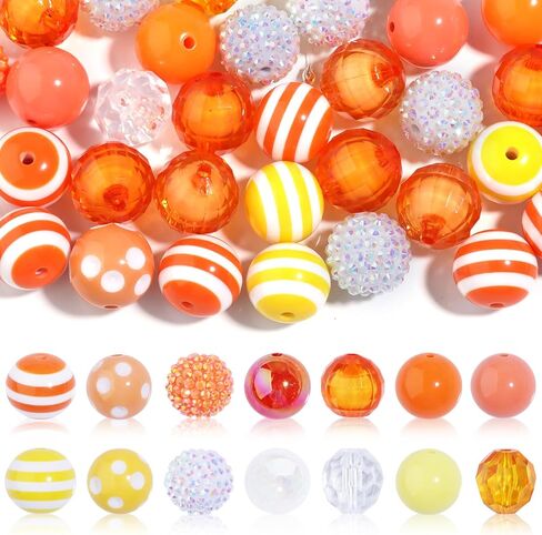 50 pcs 20mm chunky bubblegum حبات ، حبات لأقلام الخرز بؤرخات ، حبات ، حبات ، حبات قابلة للخرز للأساور DIY ، قلادات ، مصنوعة مفاتيح ، صناعة المجوهرات ، دموع Mermaid's in Kuwait