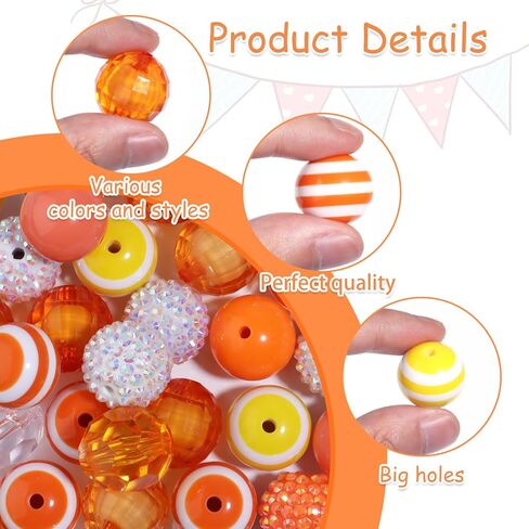 50 pcs 20mm chunky bubblegum حبات ، حبات لأقلام الخرز بؤرخات ، حبات ، حبات ، حبات قابلة للخرز للأساور DIY ، قلادات ، مصنوعة مفاتيح ، صناعة المجوهرات ، دموع Mermaid's in Kuwait