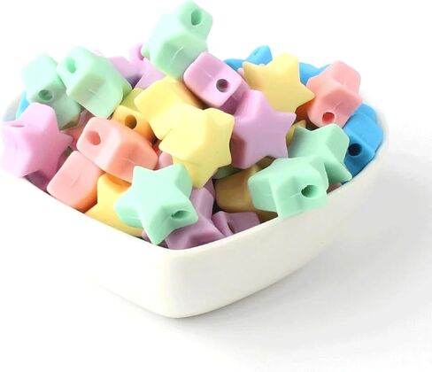 40PCS Heart Silicone Beads Mix Color Silicone Beads Bulk Spacer Beads Colorful Shaped Beads for DIY Craft Garland Keychain Lanyard Necklace Bracelet Jewelry Making Accessories Handmade Crafts in Kuwait
