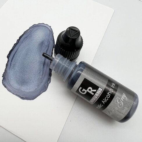 Metallic Alcohol Ink Set -26 Metallic Colors Alcohol Based Ink for Resin Art, Fluid Art,Resin Craft,Resin Petri Dish，Alcohol Ink Paint for Yupo,Tumbler (Metallic 26 Color Set) in Kuwait