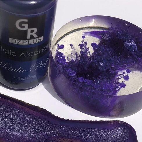 Metallic Alcohol Ink Set -26 Metallic Colors Alcohol Based Ink for Resin Art, Fluid Art,Resin Craft,Resin Petri Dish，Alcohol Ink Paint for Yupo,Tumbler (Metallic 26 Color Set) in Kuwait