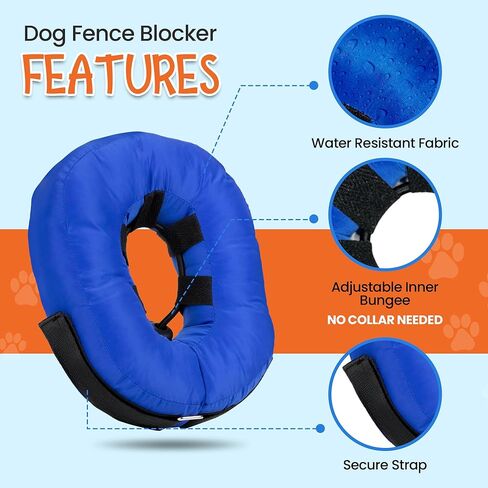 Keep Your Pet Safe, No Escaping Through Fence, Fence Blockers for Dogs, Collar to Keep Dog in Fence (Red, Small) in Saudi Arabia