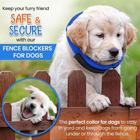 Keep Your Pet Safe, No Escaping Through Fence, Fence Blockers for Dogs, Collar to Keep Dog in Fence (Red, Small) in Saudi Arabia