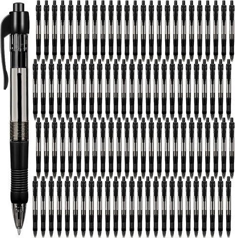 Fainne 300 Pcs Retractable Ballpoint Pens Bulk Medium Point (1.0 mm) Smooth Writing Pens for Journal Notebook Writing Office Supplies Click Pen (Blue, Black) in Kuwait
