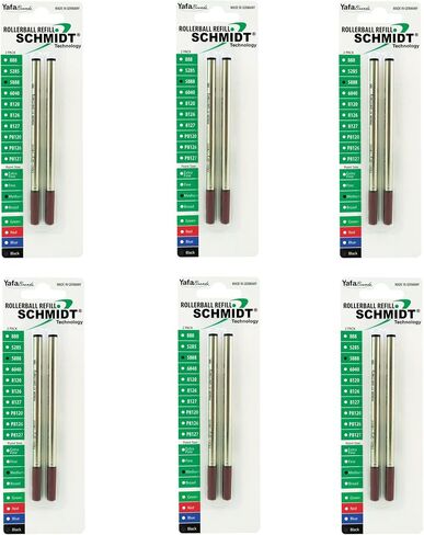 Schmidt Safety 5888 Ceramic Rollerball Broad Point 1.0mm Metal Tube, Blue, 6 Pack Blister (SC58167) in Saudi Arabia