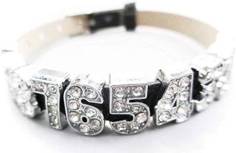 ALLinONE 10mm 0-9 Digital Number 10pcs Rhinestone Alphabet Letter Slide Charms (Gold) in Saudi Arabia