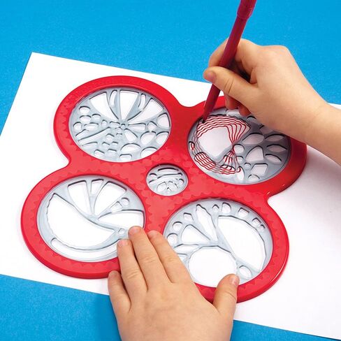 Spirograph - مجموعة Cyclex - مجموعة الفن - عجلة الاستنسل الدوارة تخلق تصاميم لا حصر لها - للأعمار 8+ in Kuwait