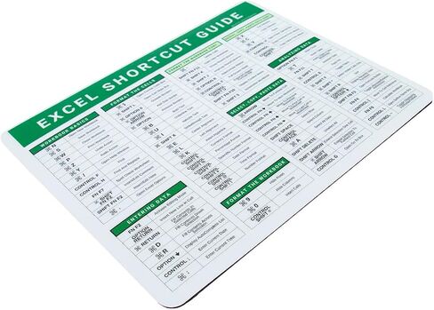 Excel Dictionary MAC iOS 84 Keyboard Shortcut Hotkeys Reference Guide for Excel Spreadsheets Mousepad 7" x 9" (MAC) in Saudi Arabia