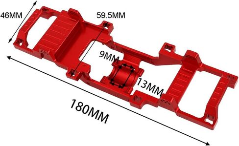 سبيكة معدنية من هيكل الهيكل المكون من جسم واحد إطار فارغ ل FMS 1/24 Power Wagon FCX24 RC CAR MODIPITY PROSTRICES (RED) in Kuwait
