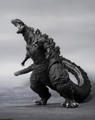 TAMASHII NATIONS - Shin Godzilla - Godzilla [2016] The Fourth ORTHOchromatic Ver., Bandai Spirits S.H.MonsterArts Action Figure in Saudi Arabia