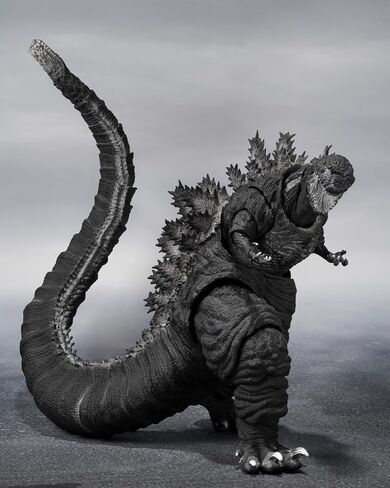 TAMASHII NATIONS - Shin Godzilla - Godzilla [2016] The Fourth ORTHOchromatic Ver., Bandai Spirits S.H.MonsterArts Action Figure in Saudi Arabia